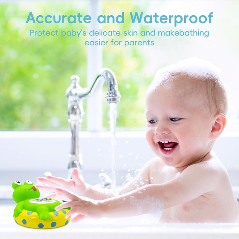 BH Baby Bath Thermometer Frog - Easy to Read Display | BPA-Free| Fahrenheit or Celsius | Digital Water Temperature Thermometer for Newborns & Infants, Safe Floating Bath Toy - Image 4